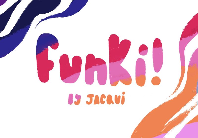 Funki! by Jacqui, brand mark and business card
