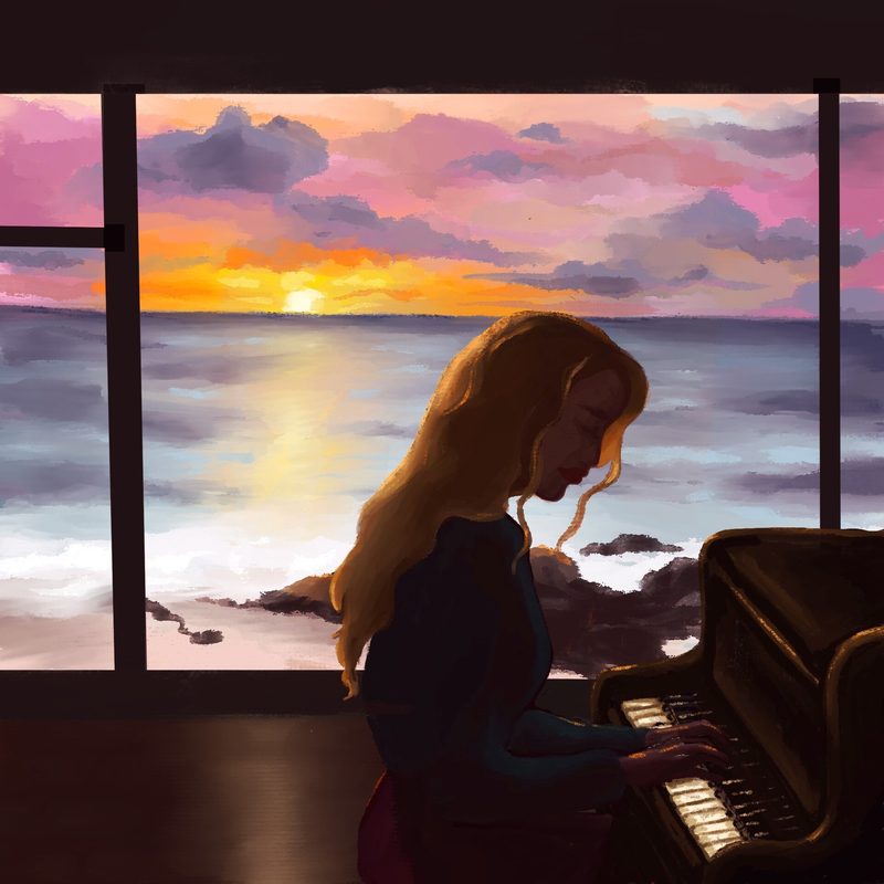 Morning Girl, digital painting